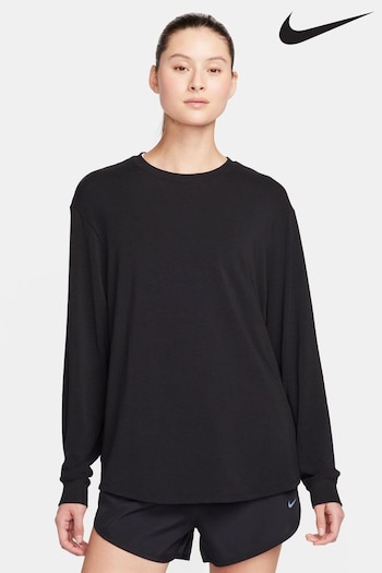 Nike Black One Relaxed Dri-FIT Long-Sleeve Top (580237) | £38