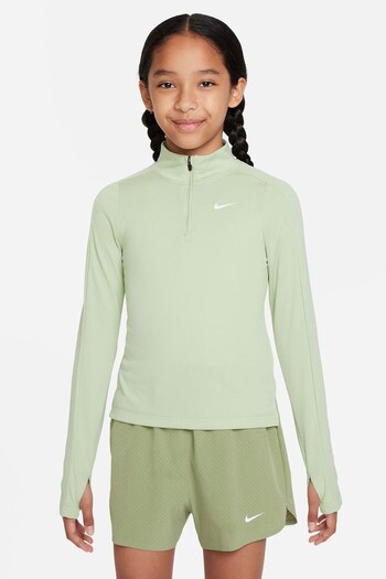 Nike Honeydew Green Dri-FIT Half Zip Long Sleeve Running Top (580278) | £38