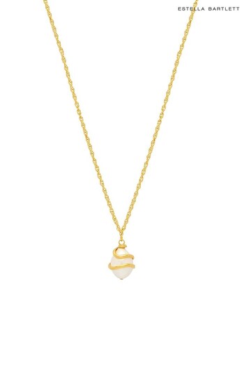 The Edit by Estella Bartlett Gold Tone The Edit Collection Pearl Wrap Necklace (580663) | £50