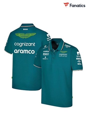 Fanatics Green Aston Martin Aramco Cognizant F1 2023 Official Team North Polo (581175) | £68