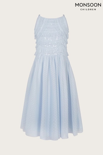 Monsoon Ruffle Sequin Truth Dress (581407) | £48 - £52