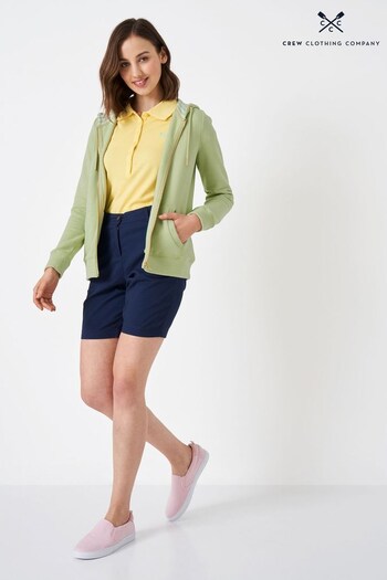 Crew Clothing Company Khaki Green Cotton Casual Hoodie (581560) | £65