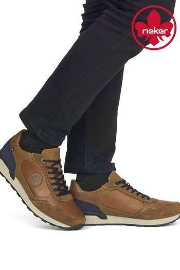 Rieker Mens Evolution Lace-Up Brown Shoes (581653) | £85