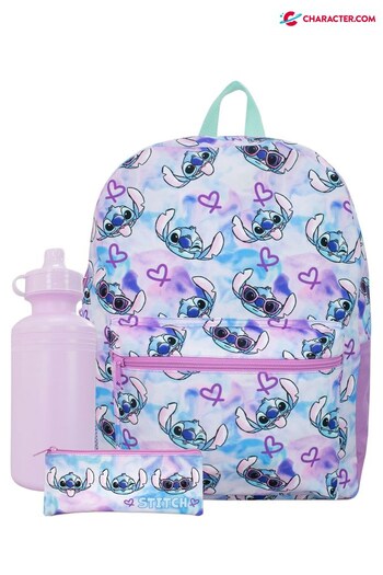 Character Purple Stitch 3 Piece Backpack Set (581715) | £33