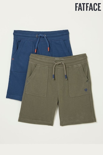 FatFace Blue Eddie elasticated Shorts 2 Pack (581932) | £20
