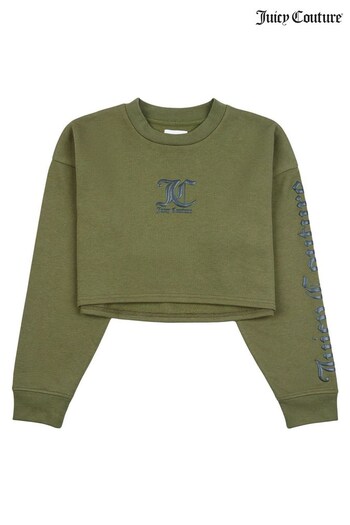 Juicy Couture Green Croped Crew-Neck Sweater (582062) | £55 - £72