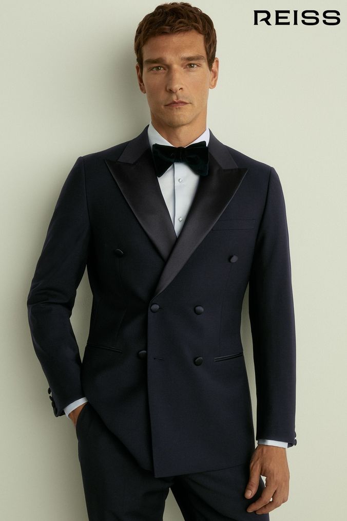 Men s Blue Tuxedos Blue Dinner Suits Next UK