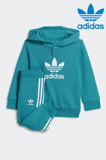 adidas used Originals Blue Infant Adicolor Hoodie Set (582236) | £38