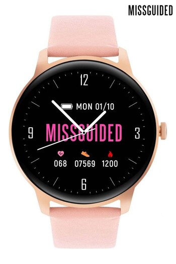 Missguided Ladies Pink Multisport Hybrid Watch (582280) | £70