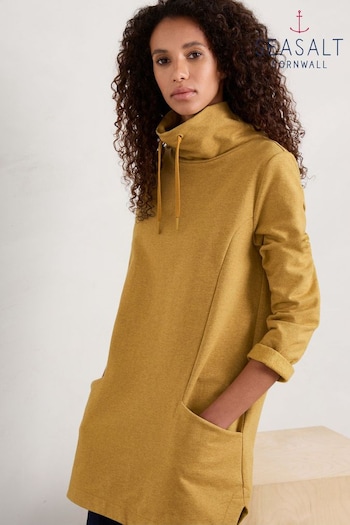 Seasalt Cornwall Yellow Seasalt Cornwall Yellow Formative Brushed Back Jersey Tunic (582410) | £66
