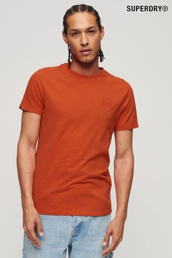Superdry Orange Vintage Logo Embroidered T-Shirt (582490) | £18
