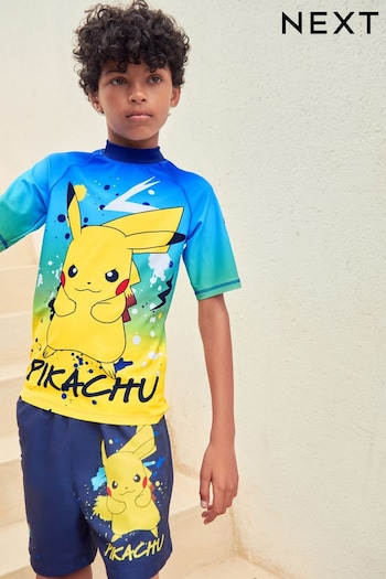 Blue Pokemon Rash Vest (3-16yrs) (582559) | £13 - £19