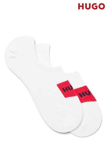 HUGO Low Cut Label Black Socks 2 Pack (582594) | £11