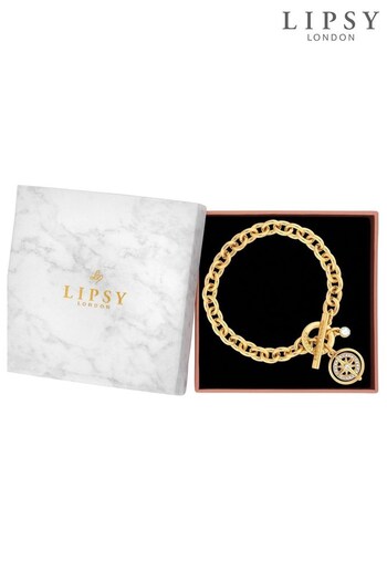 Lipsy Jewellery Gold Tone Evil Eye Charm Bracelet - Gift Boxed (582997) | £25