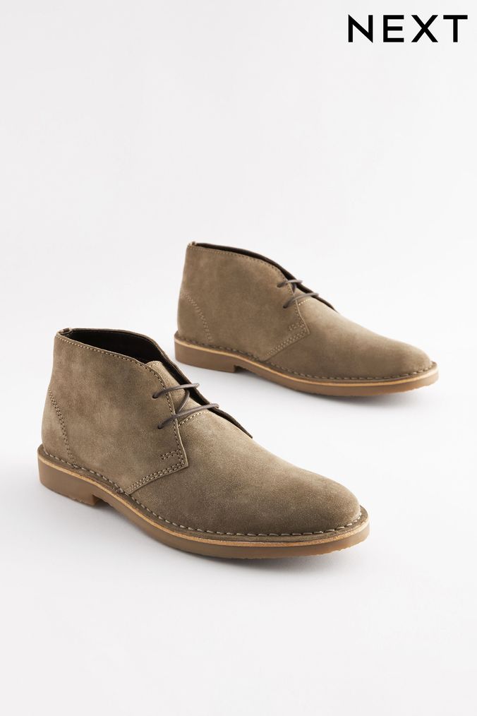 Grey top desert shoes