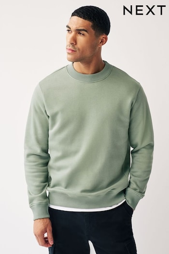 Sage Green Regular Fit Crew Sweatshirt (583114) | £26
