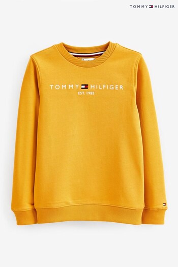 Tommy Hilfiger Girls Yellow Essential Logo Sweatshirt (583312) | £40 - £50