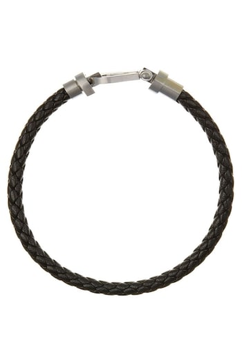 Orelia & Joe Leather Woven Interlocking Bracelet (583550) | £25