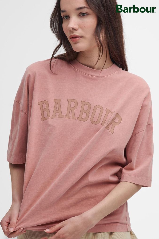 Buy Women s Pink Barbour Tops Online Next UK