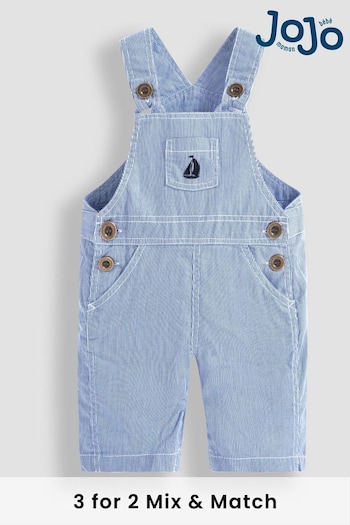 Brielle Cut Out Backless Mini Dress Blue Boat Stripe Dungarees (584317) | £24