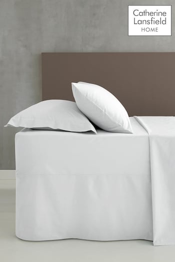 Catherine Lansfield White Percale Extra Deep Fitted Sheet (584851) | £18 - £22