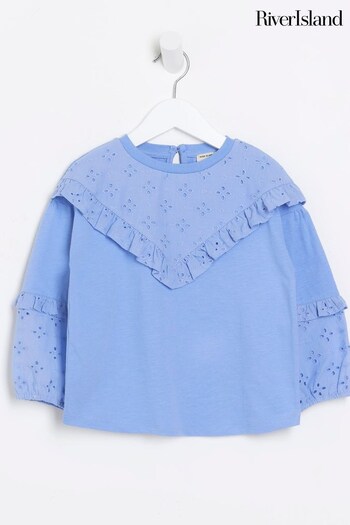 River Island Blue Girls Victoriana T-Shirt (585221) | £15