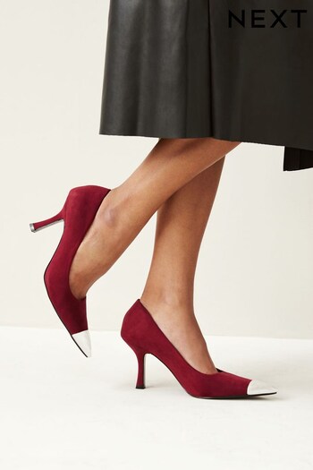 Red Forever Comfort® Metallic Toe Court Shoes (585296) | £40