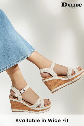 Dune London Kelisa Braided Upper High Wedge Heel Sandals (585319) | £85