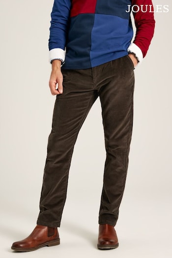 Joules Cord Brown Straight Leg Corduroy Trousers two-layered (585517) | £59.95