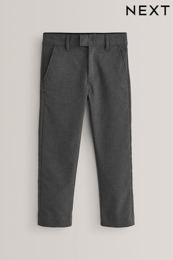 Grey Slim Waist School Formal Stretch Skinny Trousers (3-17yrs) (585578) | £9 - £18