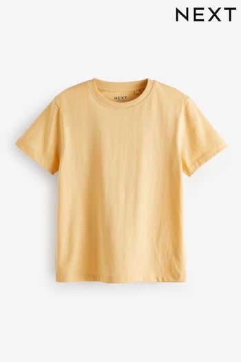 Yellow Buttermilk Cotton Short Sleeve T-Shirt (3-16yrs) (585753) | £3.50 - £6.50