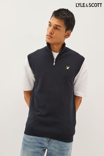 Lyle & Scott Navy Golf Knitted Vest (586514) | £75