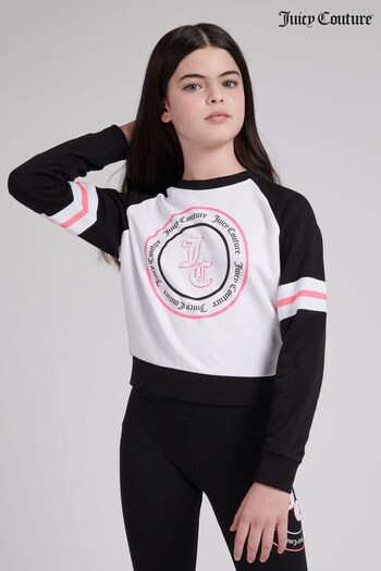 Juicy Couture Girls Block Raglan Black Sweatshirt (586517) | £60 - £78