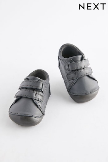 Slate Grey Wide Fit (G) Crawler Force Shoes (586690) | £24