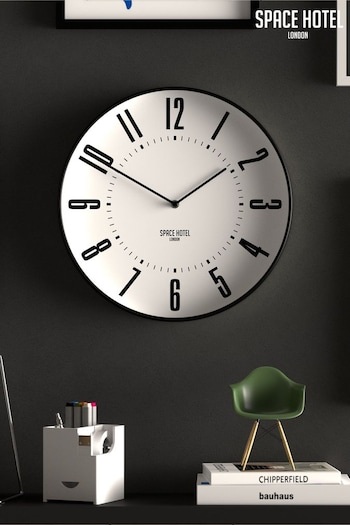 Space Hotel Black A Modern Wall Clock (587086) | £40