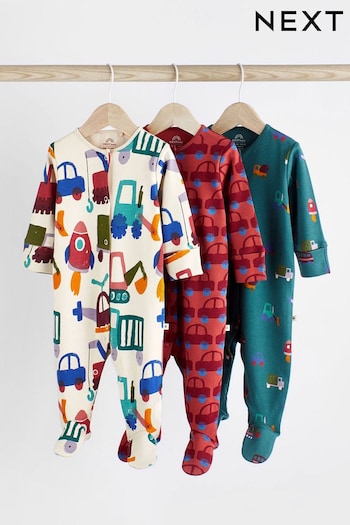 Multi Baby Sleepsuits 3 Pack (0-3yrs) (587304) | £18 - £20