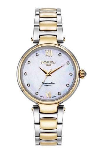 Roamer Ladies Gold Tone Dreamline Diamonds Watch (587563) | £340