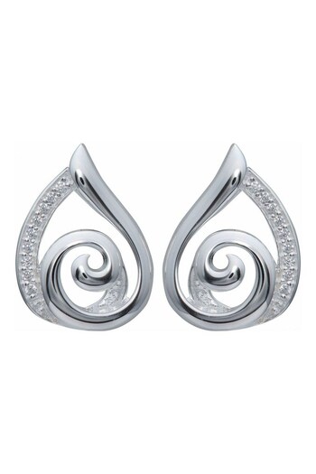 Unique & Co Ladies Collection Silver Tone Earrings (587643) | £55
