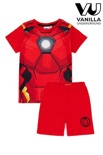 Vanilla Underground Red Iron Man Boys Red Marvel Short Pyjamas (587667) | £16