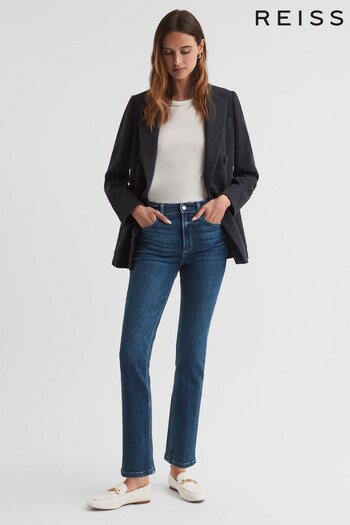 Reiss Soleil Cindy Paige High Rise Cropped Mavi Jeans (587954) | £250