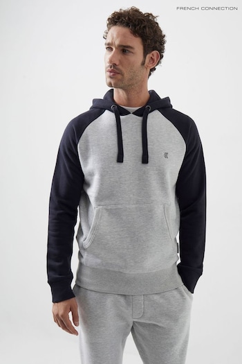 French Connection Grey Overhead Raglan Hoodie (588099) | £35