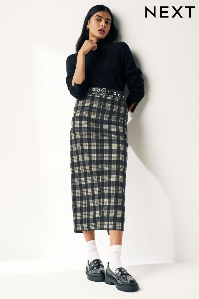 Checkered 2025 skirt tall