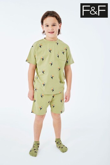 Knightley’s Adventures 2pk Green Safari Pyjamas (588285) | £16 - £20