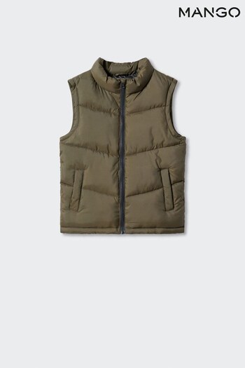 Mango Green Quilted Gilet (588447) | £26