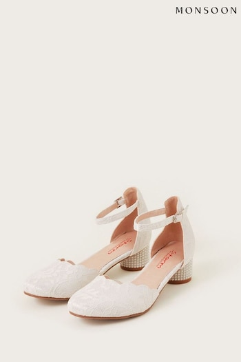 Monsoon Natural Lace Two Part Heels (588805) | £33 - £35