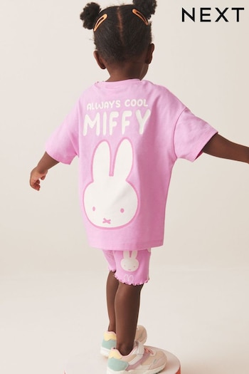 Pink Miffy Short Sleeve T-Shirt And Cycle Shorts Set (3mths-7yrs) (588883) | £13 - £17