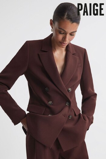 Paige Double Breasted Suit Blazer (588982) | £385