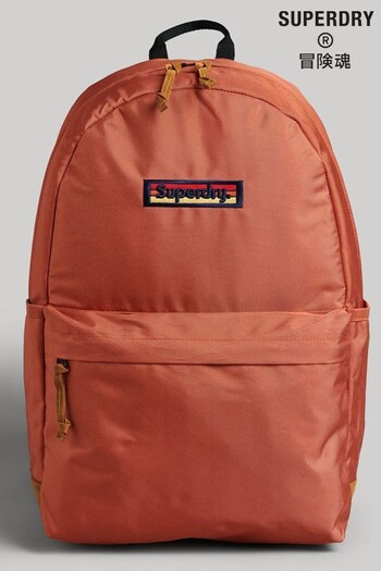 Superdry Orange Vintage Micro Embroidered Montana Backpack (589197) | £40
