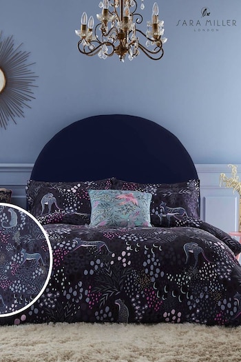 Sara Miller Blue Cheetah Duvet Cover and Pillowcase Set (589219) | £60 - £110