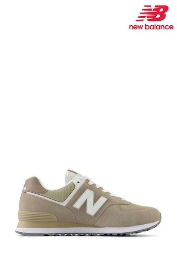 New Balance Grey/Ecru Womens 574 Trainers (589268) | £95